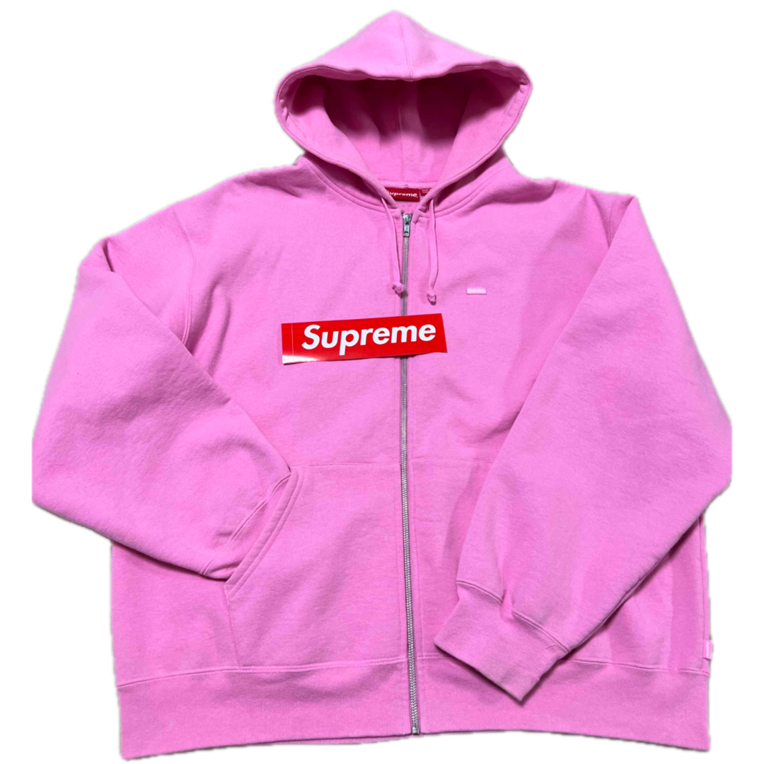 Supreme - シュプリーム XL ボックスロゴ ピンク ジップアップ Supreme - シュプリーム XL ボックスロゴ ピンク ジップアップ