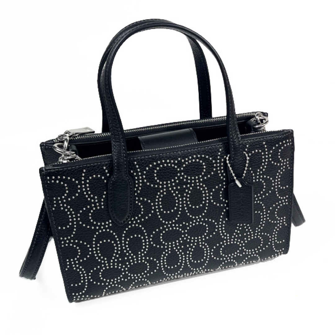 【Coach 】2WAY ニーナ スモールトート シグネチャーリベット COACH ニーナ スモール トート バッグ シグネチャー リベット CX266
