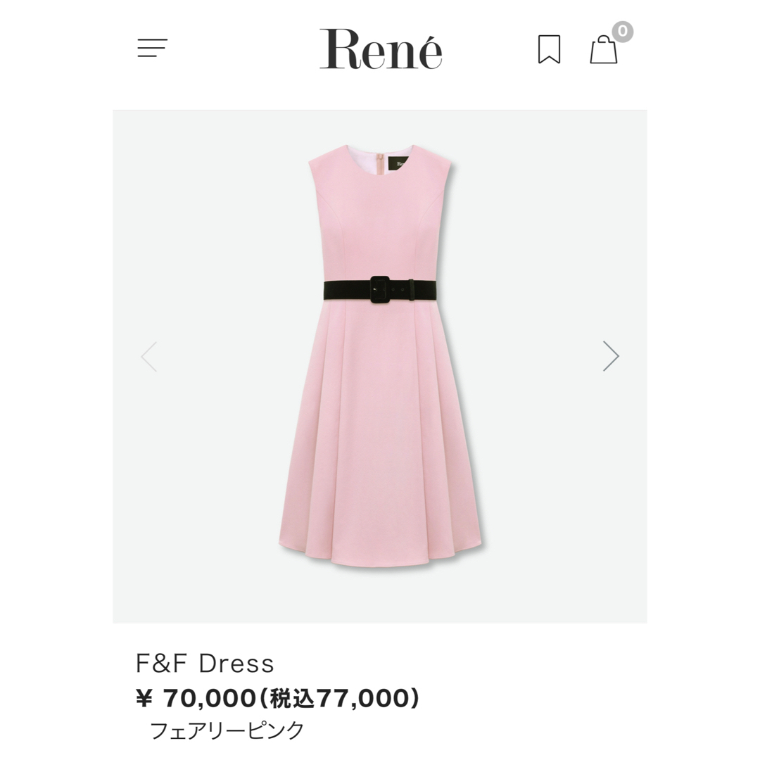 René - Rene♡ 2024年 完売フェアリーピンクF&Fワンピースの通販 René - Rene♡ 2024年 完売フェアリーピンクF&Fワンピースの通販
