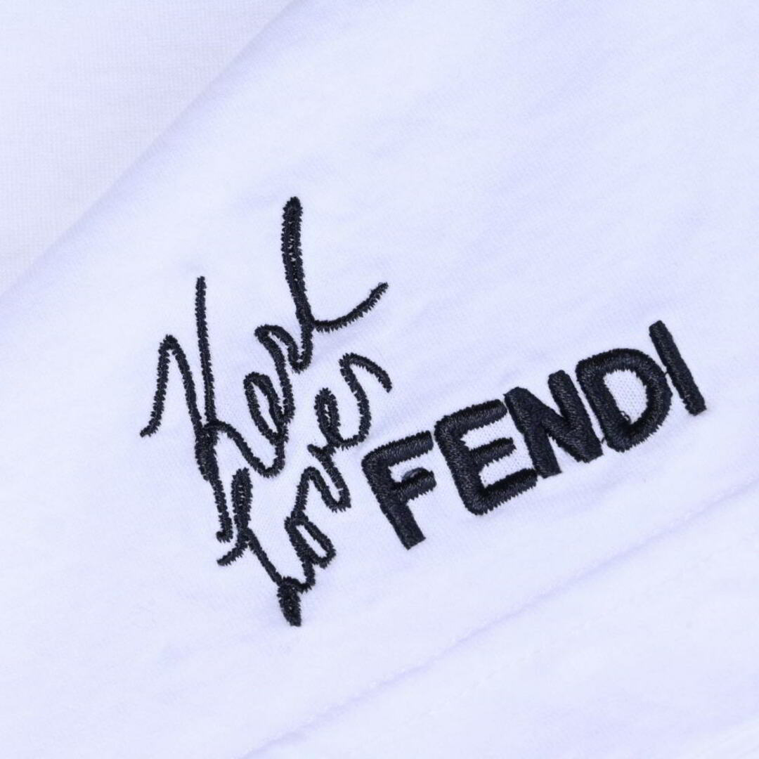 フェンディ カールラガーフェルド 44 半袖 Tシャツ ブラック FENDI - フェンディ ラブTシャツ カールラガーフェルド ブラック