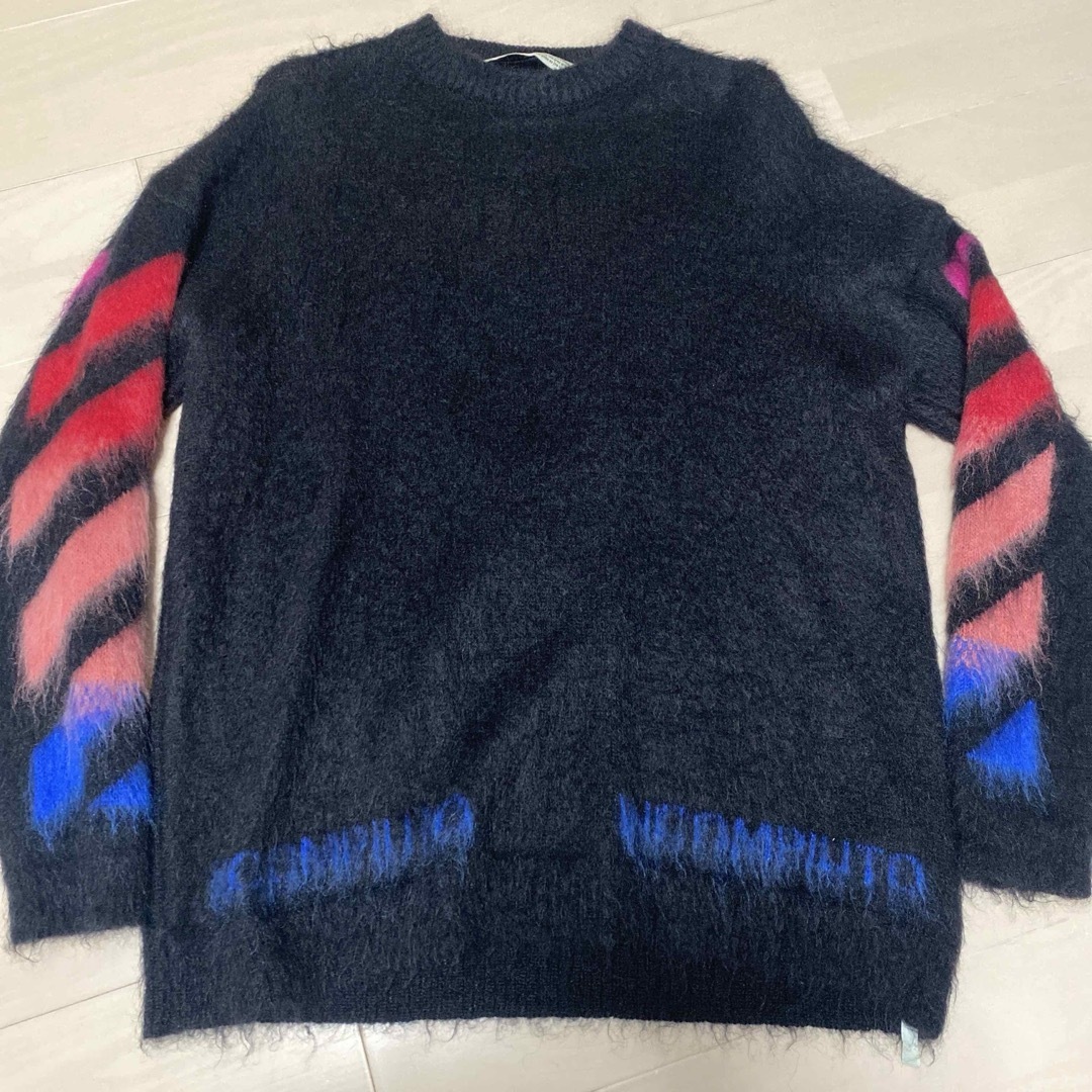 Off-White - OFF-WHITEモヘアニットsizeSの通販 by のぶのぶ's Off-White - OFF-WHITEモヘアニットsizeSの通販 by のぶのぶ's
