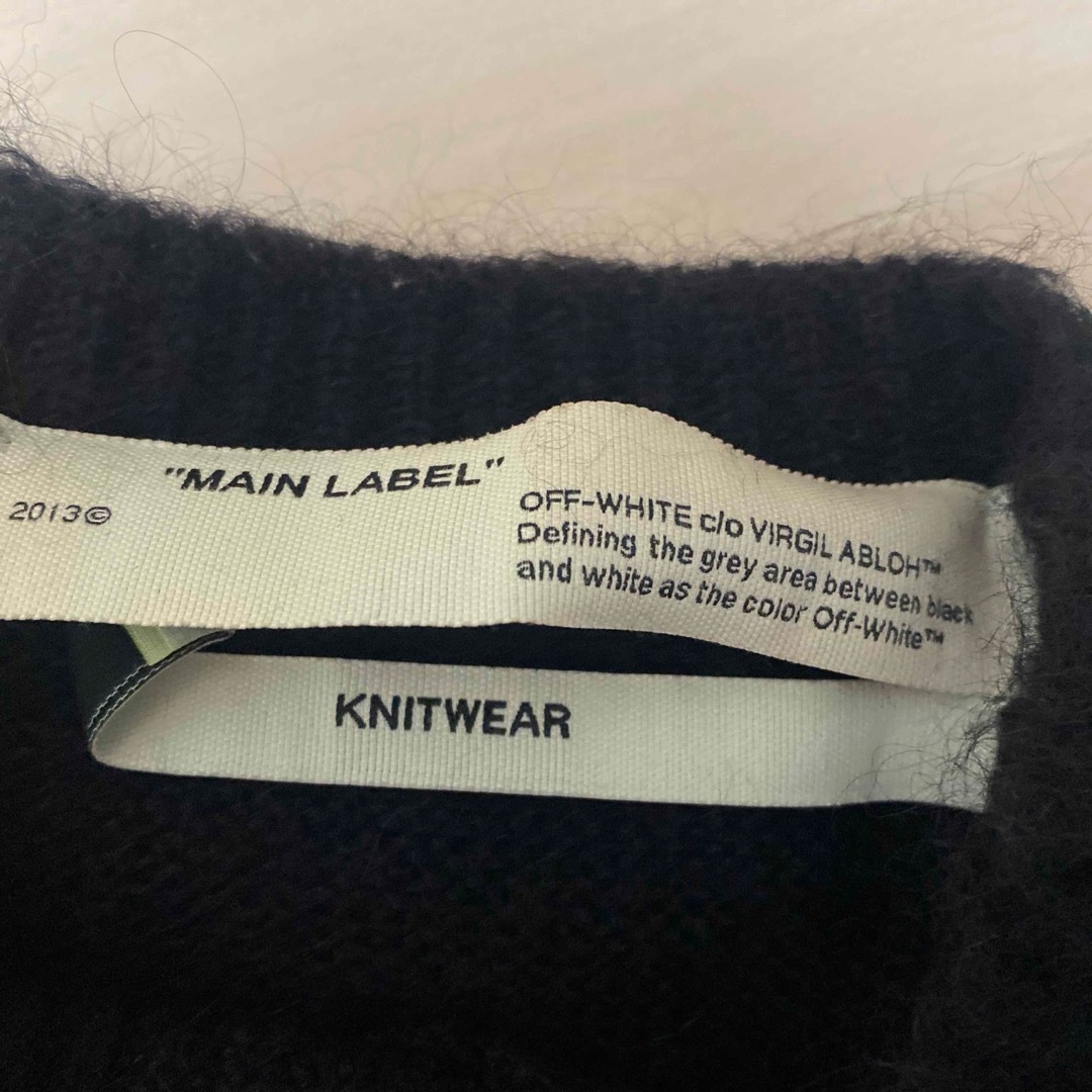 Off-White - OFF-WHITEモヘアニットsizeSの通販 by のぶのぶ's Off-White - OFF-WHITEモヘアニットsizeSの通販 by のぶのぶ's