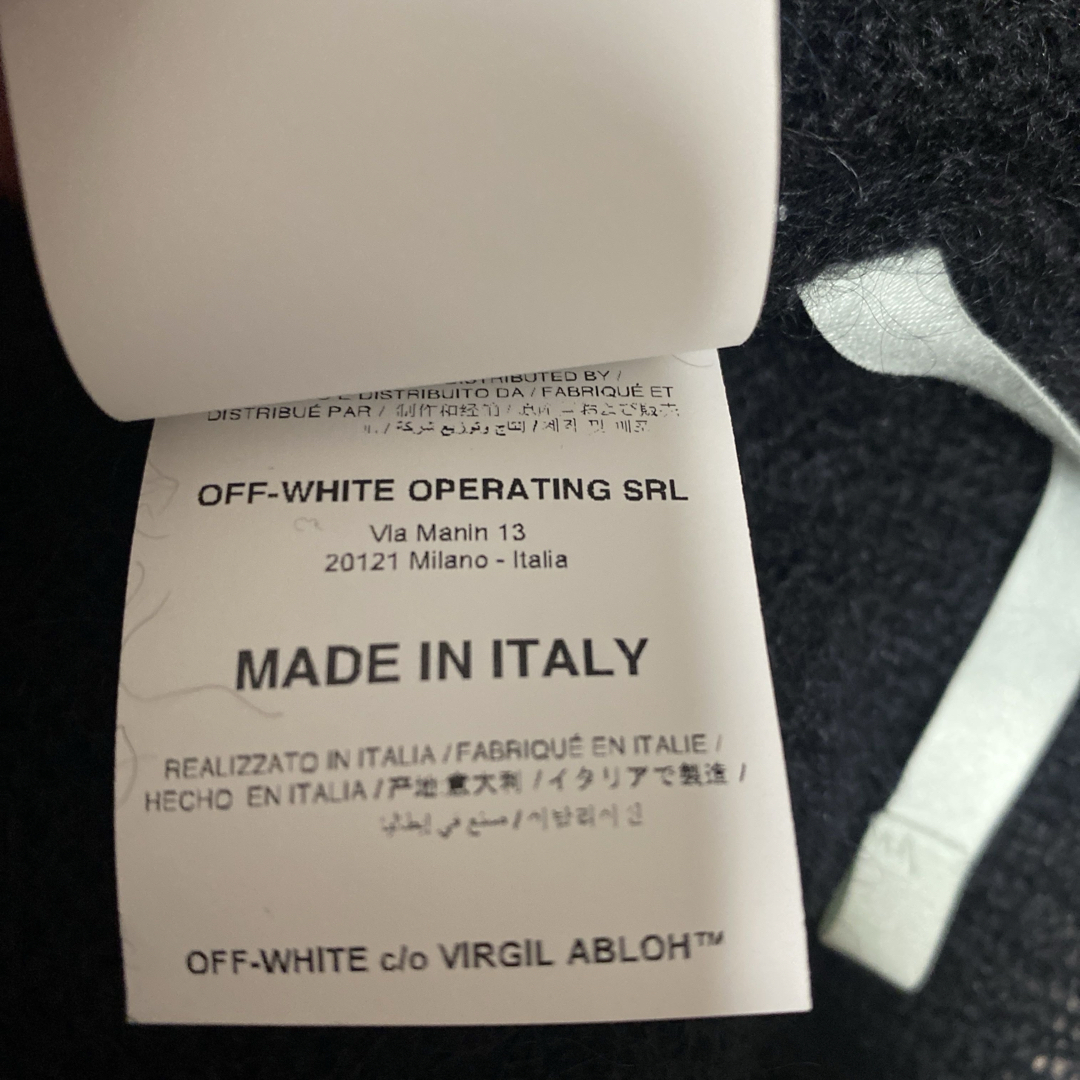 Off-White - OFF-WHITEモヘアニットsizeSの通販 by のぶのぶ's Off-White - OFF-WHITEモヘアニットsizeSの通販 by のぶのぶ's