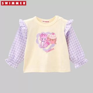 スイマー(SWIMMER)の【新品】スイマー　紫色 長袖カットソー tシャツ  SWIMMER 130cm(Tシャツ/カットソー)