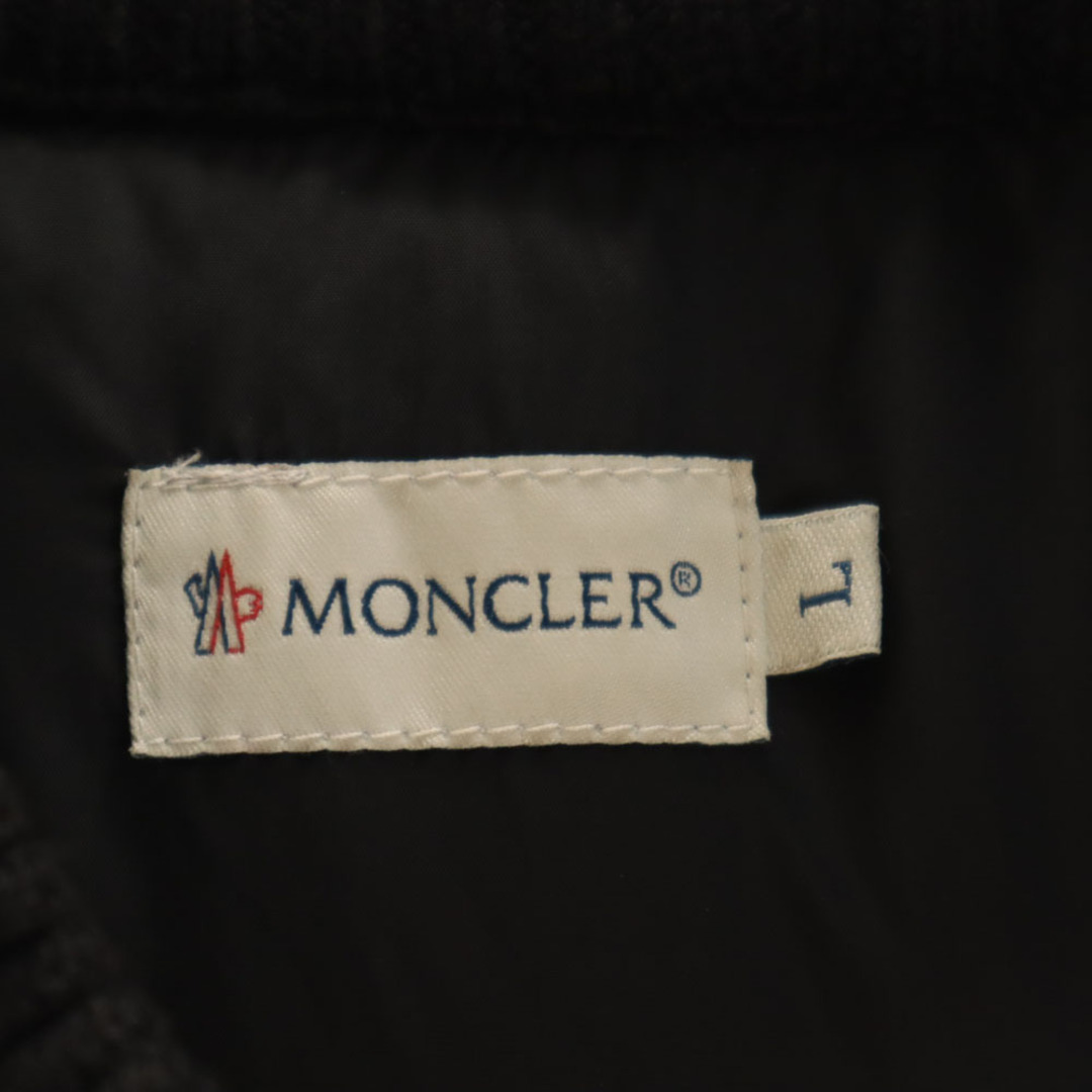 MONCLER - モンクレール 長袖 ダウン切替 ニットカーディガン L MONCLER - モンクレール 長袖 ダウン切替 ニットカーディガン L