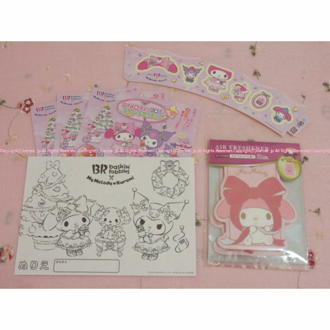 マイメロディ(マイメロディ)の新品⭐マイメロディ エアーフレッシュナー& 31アイス ステッカー/Sanrio エンタメ/ホビーのおもちゃ/ぬいぐるみ(キャラクターグッズ)の商品写真