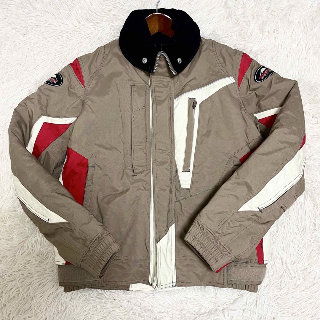 良品 バイクジャケット K-2595 ナイロン ベージュ マルチカラー XL 良品 バイクジャケット K-2595 ナイロン ベージュ マルチカラー XL