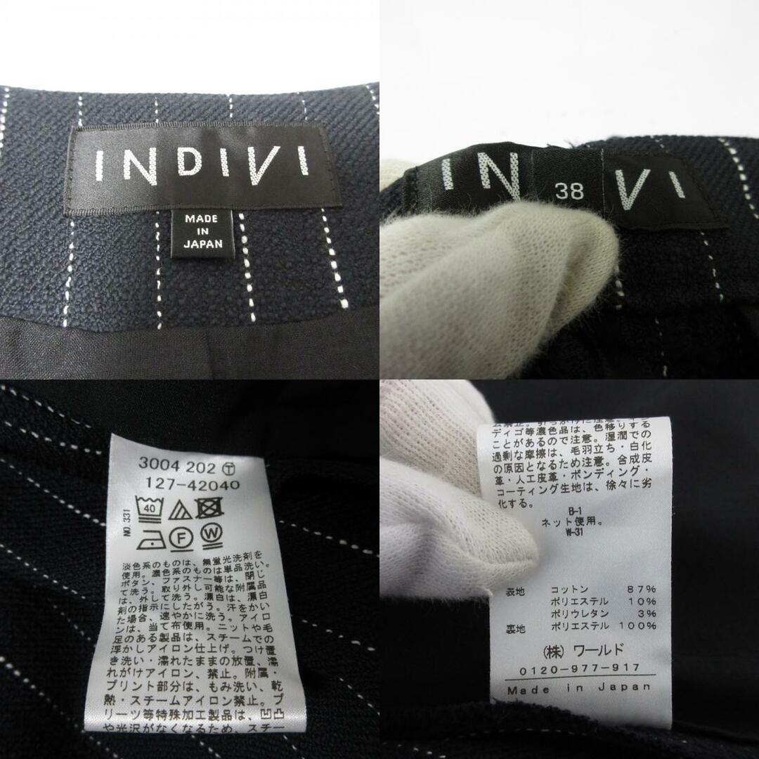 INDIVI - 美品 INDIVI インディヴィ スラブストライプ ノー INDIVI - 美品 INDIVI インディヴィ スラブストライプ ノー