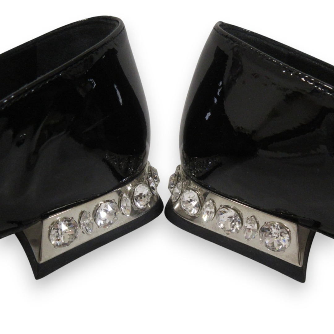 miumiu ビジュー黒パンプス美品 miumiu ビジュー黒パンプス美品