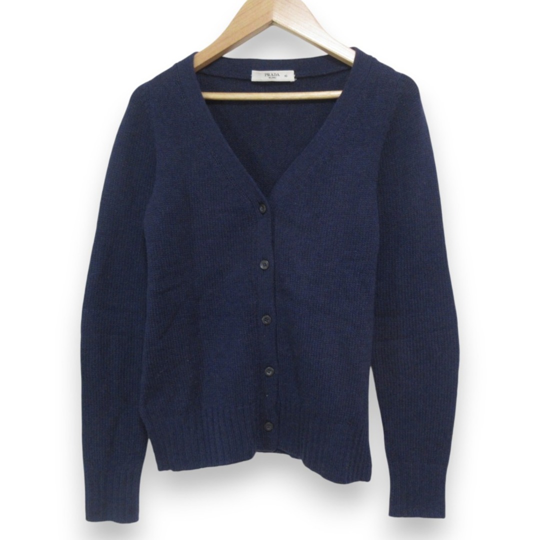 PRADA - 良品 PRADA プラダ カシミヤ100% エルボーパッチ V PRADA - 良品 PRADA プラダ カシミヤ100% エルボーパッチ V
