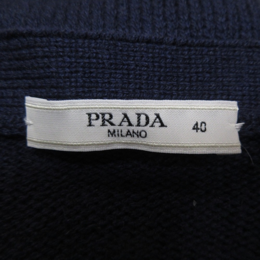PRADA - 良品 PRADA プラダ カシミヤ100% エルボーパッチ V PRADA - 良品 PRADA プラダ カシミヤ100% エルボーパッチ V
