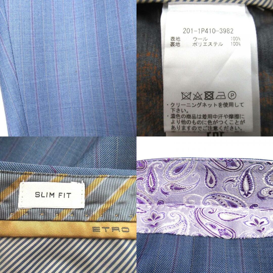 ETRO - 美品 ETRO エトロ ストライプ柄 シングル 2B テーラード ETRO - 美品 ETRO エトロ ストライプ柄 シングル 2B テーラード