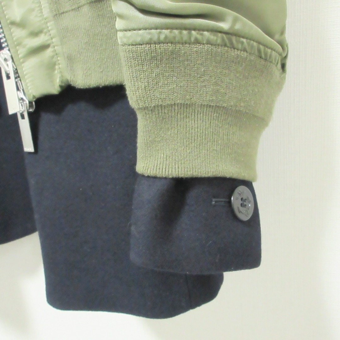sacai - 美品 19AW sacai サカイ MA-1×MELTON JACKET ドッキング sacai - 美品 19AW sacai サカイ MA-1×MELTON JACKET ドッキング