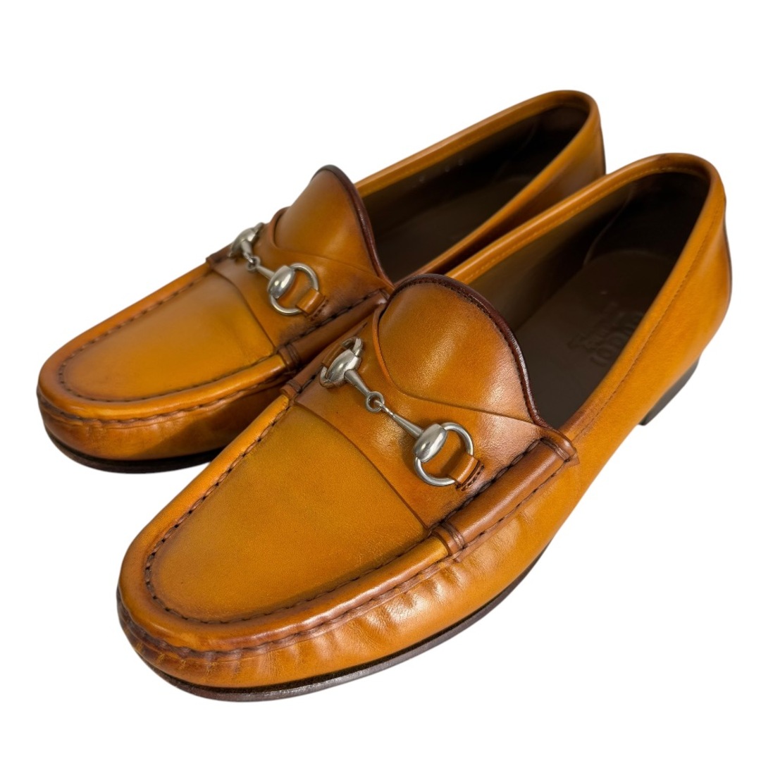 GUCCI - 美品 GUCCI グッチ レザー ホースビット ローファー 35 GUCCI - 美品 GUCCI グッチ レザー ホースビット ローファー 35