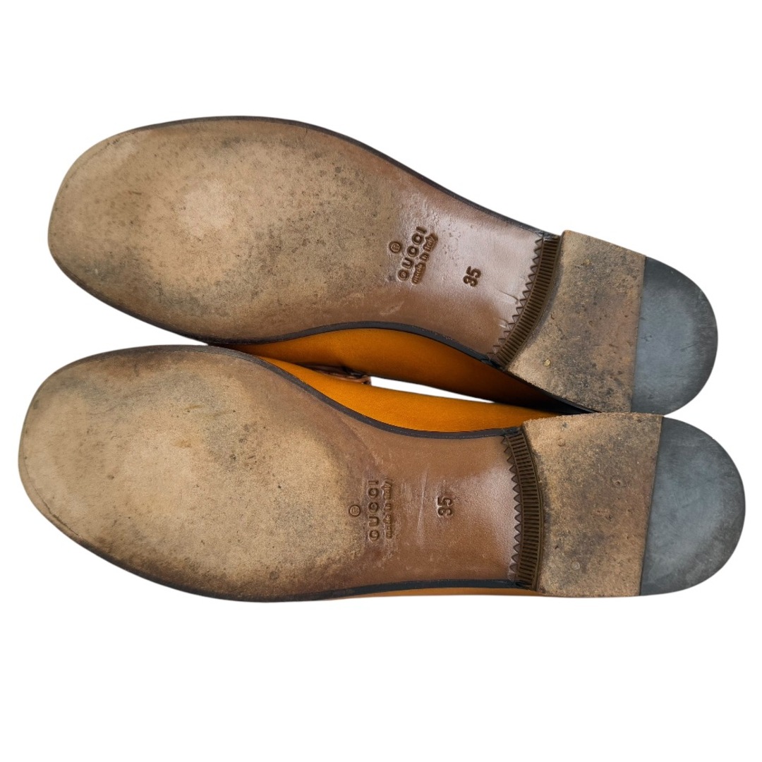 GUCCI - 美品 GUCCI グッチ レザー ホースビット ローファー 35 GUCCI - 美品 GUCCI グッチ レザー ホースビット ローファー 35