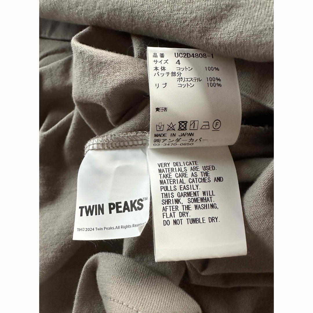 UNDERCOVER - 24AW新品 UNDERCOVER TWIN PEAKS ロング Tシャツの UNDERCOVER - 24AW新品 UNDERCOVER TWIN PEAKS ロング Tシャツの