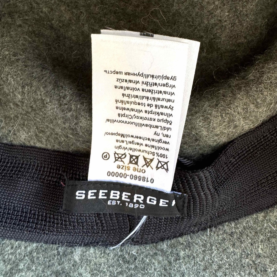 未使用☆ドイツ老舗 SEEBERGER クローシュハット バージンウール 未使用☆ドイツ老舗 SEEBERGER クローシュハット バージンウール