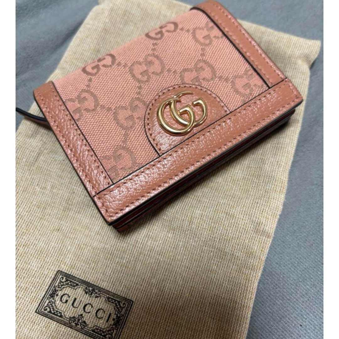GUCCI - GUCCI 財布 2つ折り オフィディアGG ピンクの通販 by R GUCCI - GUCCI 財布 2つ折り オフィディアGG ピンクの通販 by R