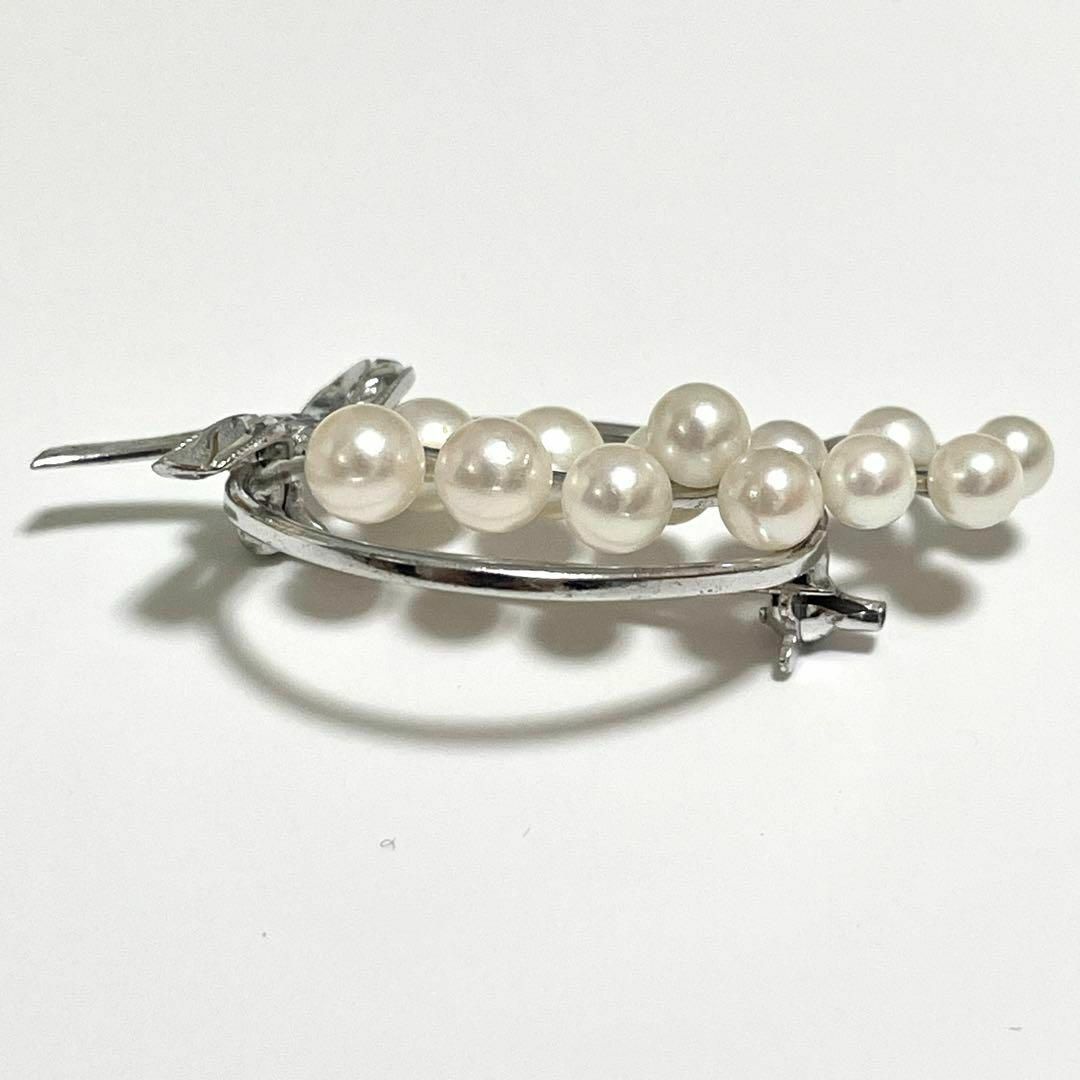 希少✨MIKIMOTO ミキモト パール ブローチ13珠 葡萄 リボン 希少✨MIKIMOTO ミキモト パール ブローチ13珠 葡萄 リボン