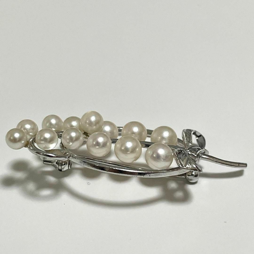 希少✨MIKIMOTO ミキモト パール ブローチ13珠 葡萄 リボン 希少✨MIKIMOTO ミキモト パール ブローチ13珠 葡萄 リボン