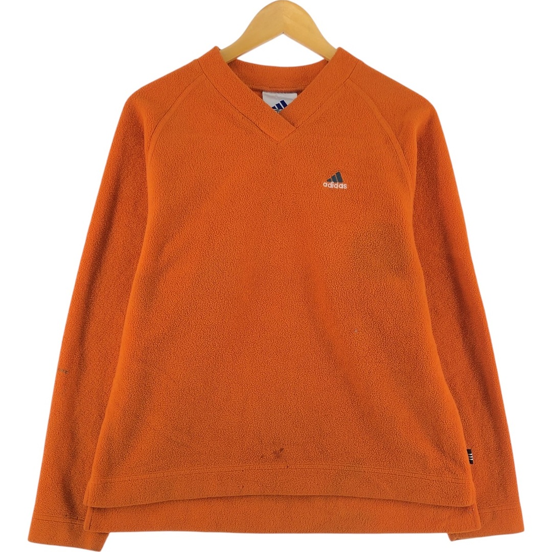 adidas - 古着 90年代 アディダス adidas フリースVネックカットソー メンズM相当 ヴィンテージ /eaa492803