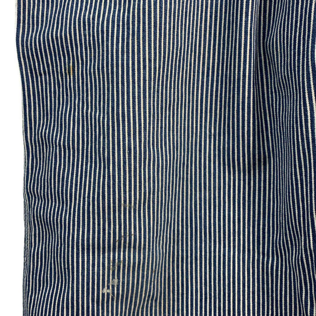 70年代 USA製 OSHKOSH オシュコシュ ヒッコリーストライプ ビブ 70年代 USA製 OSHKOSH オシュコシュ ヒッコリーストライプ ビブ