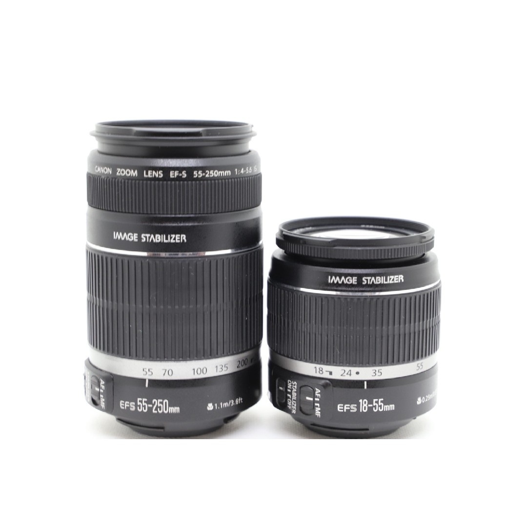 1月12日限定♪Canon EF-S18-55mm & 55-250mm IS レンズ(ズーム) 1月12日限定♪Canon EF-S18-55mm & 55-250mm IS レンズ(ズーム)