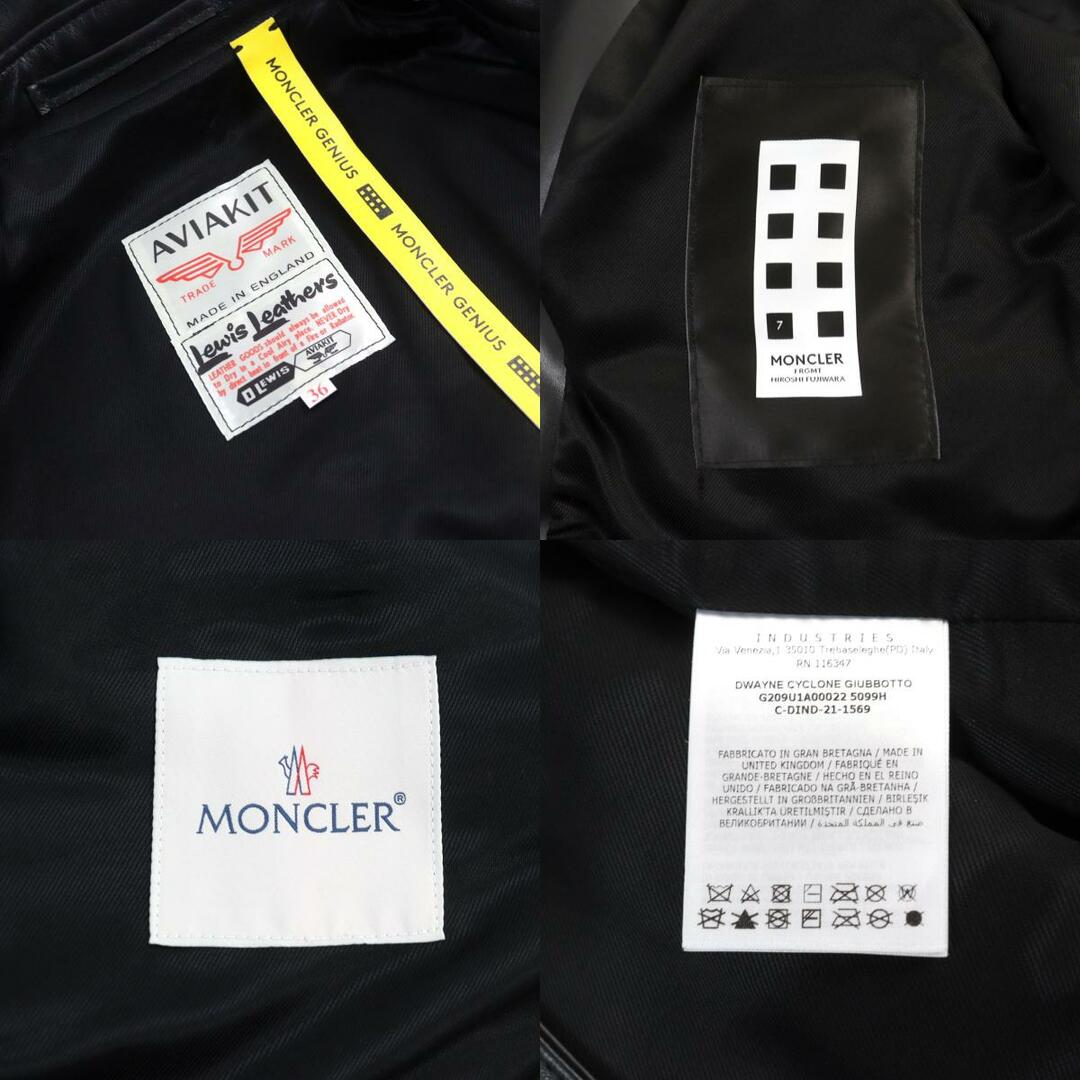 極美品○MONCLER GENIUS 7 fragment Lewis Leathers 極美品○MONCLER GENIUS 7 fragment Lewis Leathers