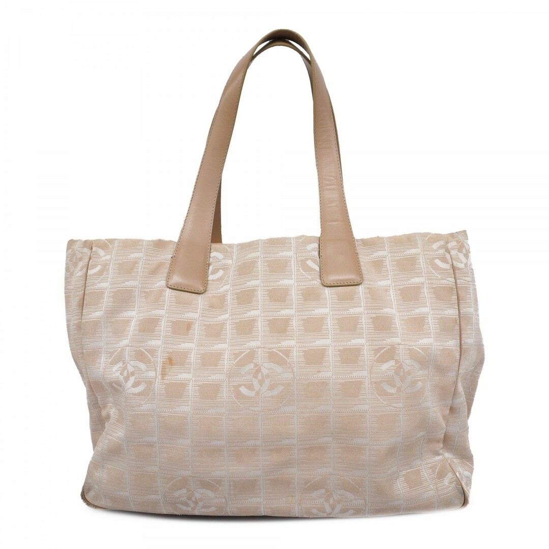 CHANEL - ★SALE【4ue6355】シャネル トートバッグ ニュートラベル ナイロン ベージュ シャンパンゴールド金具【中古】レディース