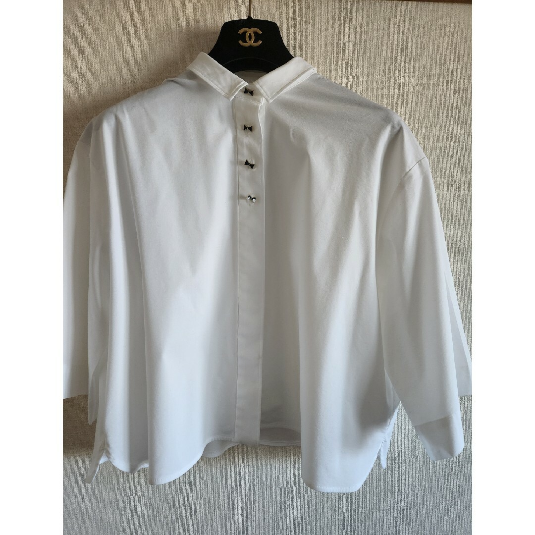yori リボンボタンシャツ yori リボンボタンシャツ