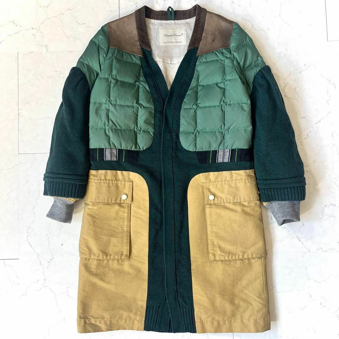 UNDERCOVER - アンダーカバー 08AWカシミヤ レザードッキング UNDERCOVER - アンダーカバー 08AWカシミヤ レザードッキング