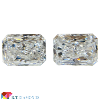 Dカラー IF 長方形RCT！変形 セット石 0.54ct/0.52ct(その他)