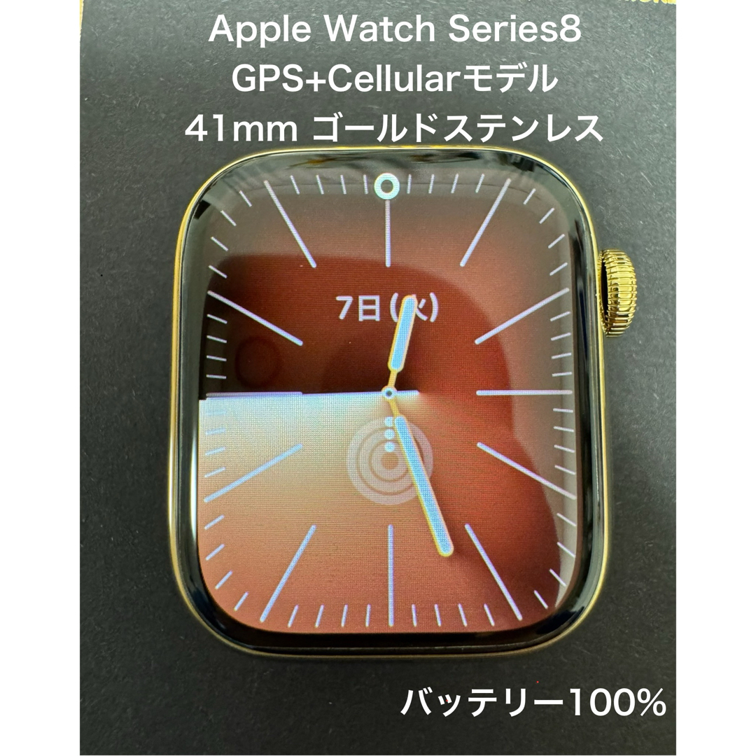 AppleWatch 8 cellular ステンレス ゴールド 41 AppleWatch 8 cellular ステンレス ゴールド 41