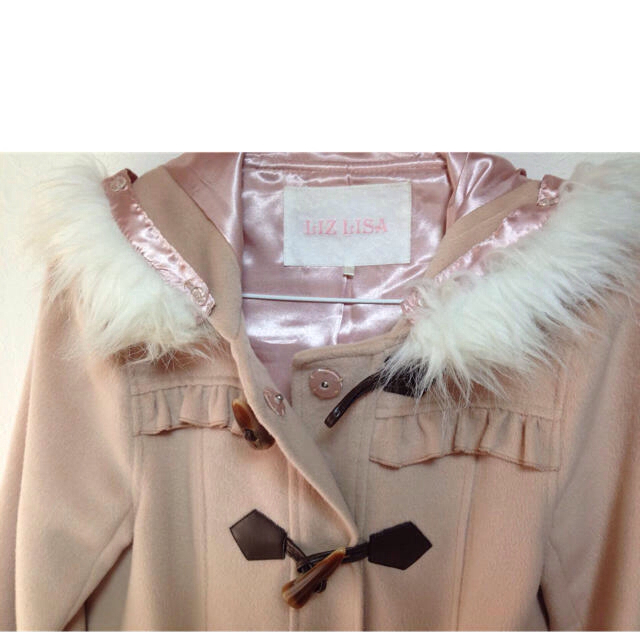 LIZ LISA(リズリサ)のLIZ LISA♡ピンクダッフルコート レディースのジャケット/アウター(ダッフルコート)の商品写真