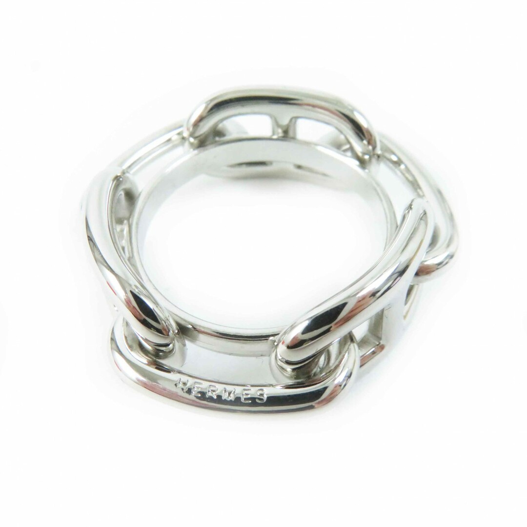 HERMES - 極美品◎HERMES エルメス ルカデ シェーヌダンクル スカーフリング GP シルバー 箱付き レディース