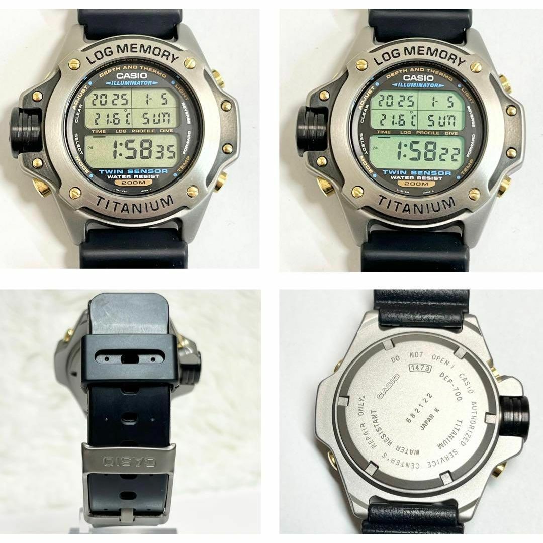 CASIO カシオ 潜水王 DEP-700 チタン製 ダイバーズ 腕時計 CASIO カシオ 潜水王 DEP-700 チタン製 ダイバーズ 腕時計
