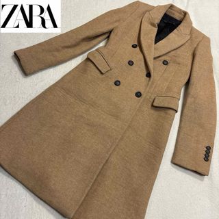 ZARA - 【新品未使用】ZARA オーバーサイズロングコート 赤の ZARA - 【新品未使用】ZARA オーバーサイズロングコート 赤の