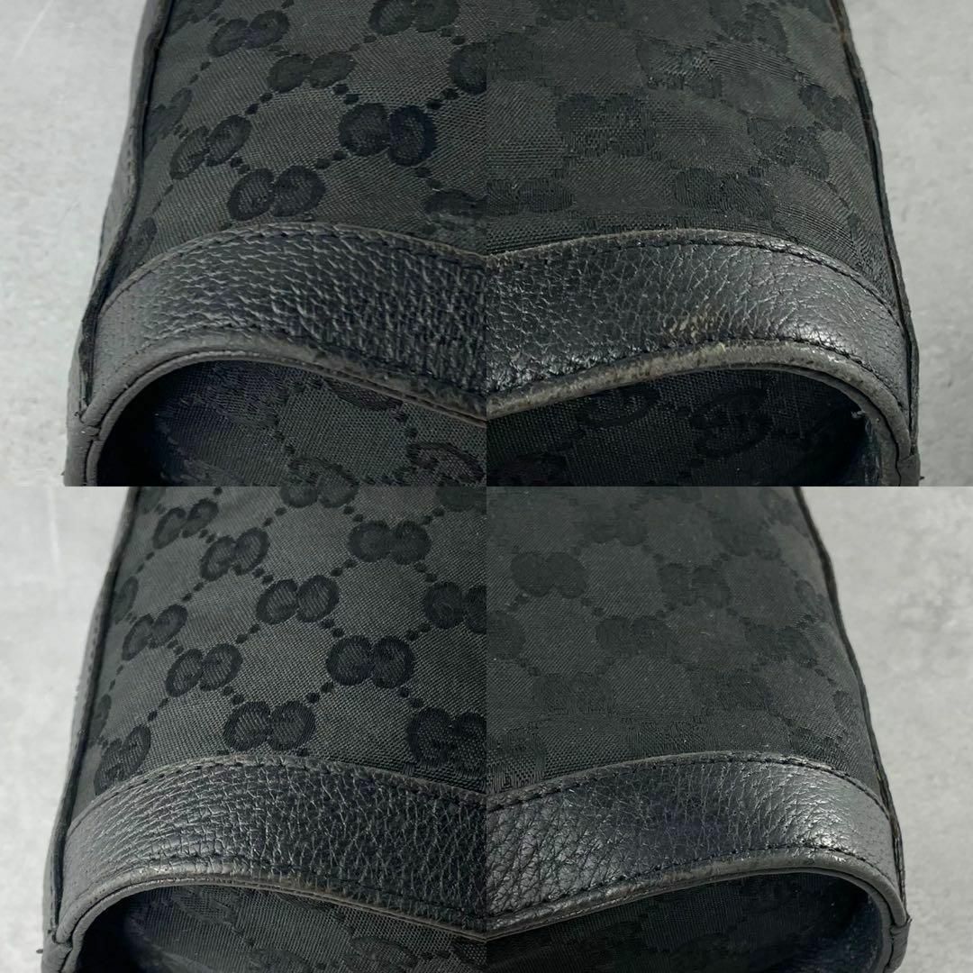 美品✨GUCCI ショルダーバッグ ポシェット ggレザー キャンバス 美品✨GUCCI ショルダーバッグ ポシェット ggレザー キャンバス