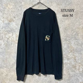 STUSSY(Tシャツ/カットソー(七分/長袖) ・ ブラック/黒色系)の STUSSY(Tシャツ/カットソー(七分/長袖) ・ ブラック/黒色系)の