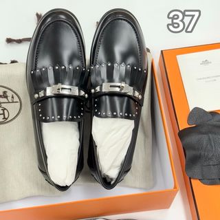 HERMES - ☆激安エルメスローファー白37 2/1 23.5〜24cm☆の通販 HERMES - ☆激安エルメスローファー白37 2/1 23.5〜24cm☆の通販