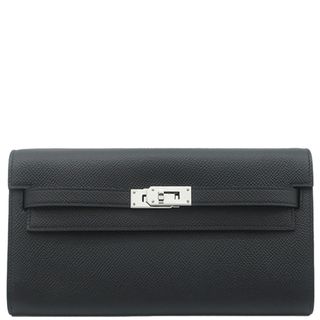 HERMES 美品 ベアン コンパクト エプソン 財布 ブルーネイビー D刻印 HERMES 美品 ベアン コンパクト エプソン 財布 ブルーネイビー D刻印