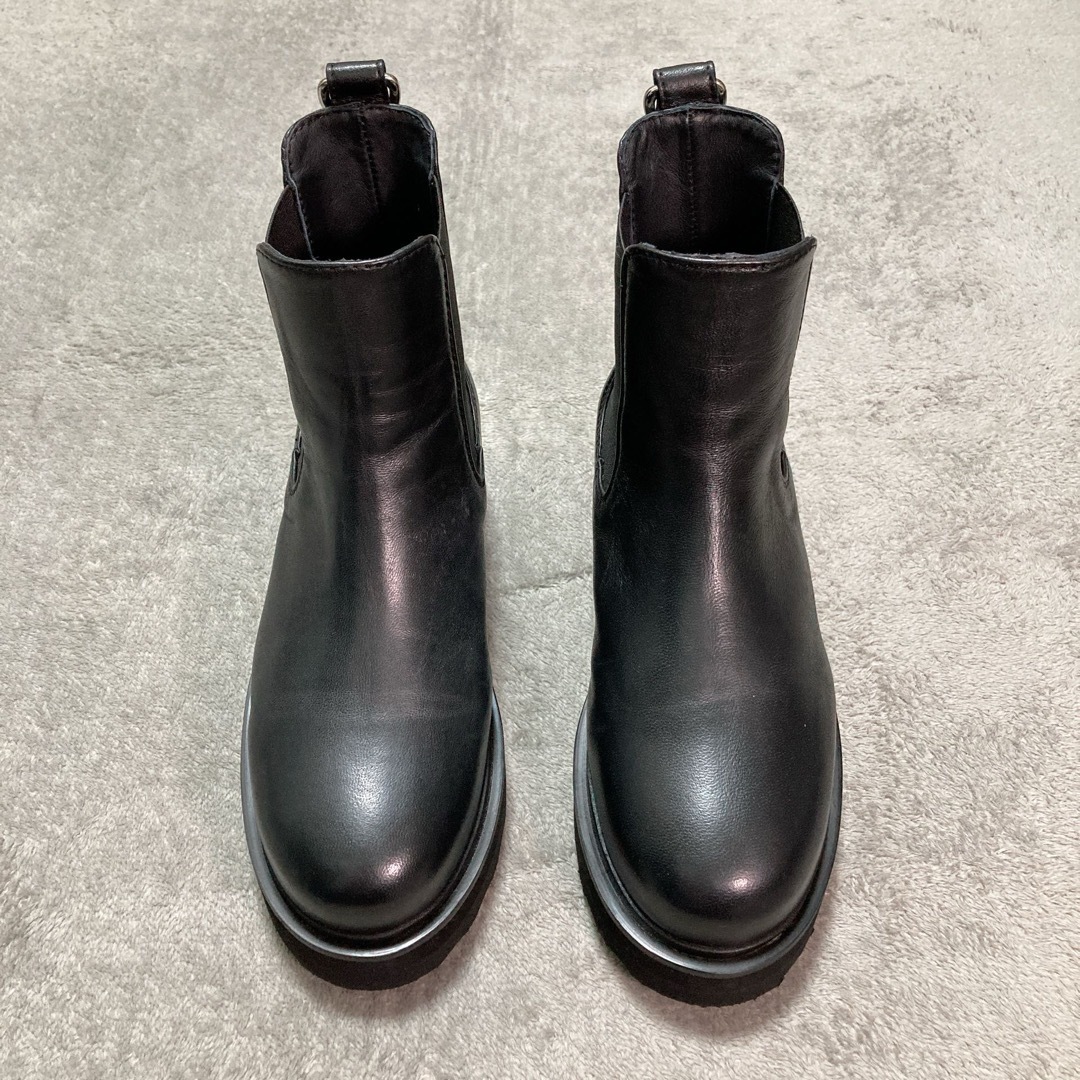 美品】Caminando カミナンド 別注 サイドゴアブーツ レザー BK 6 美品】Caminando カミナンド 別注 サイドゴアブーツ レザー BK 6