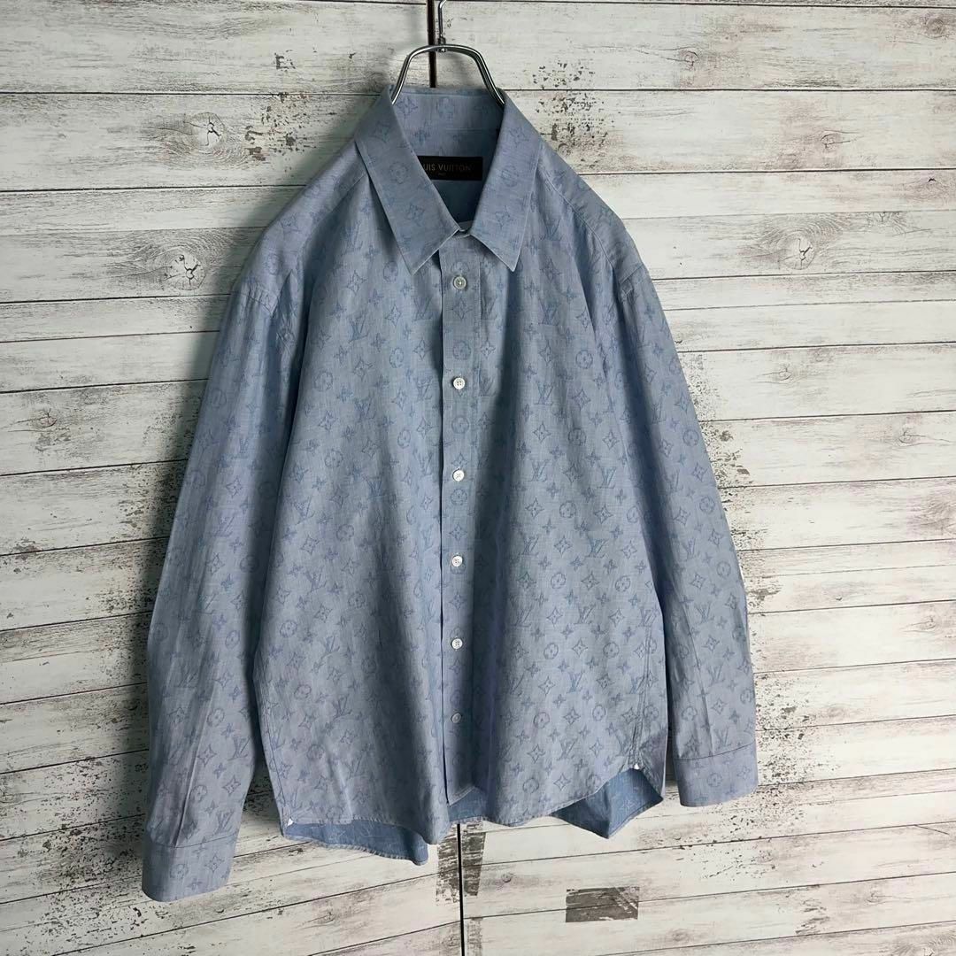 10423【美品・希少XLサイズ】ルイヴィトン☆総柄モノグラム長袖 10423【美品・希少XLサイズ】ルイヴィトン☆総柄モノグラム長袖