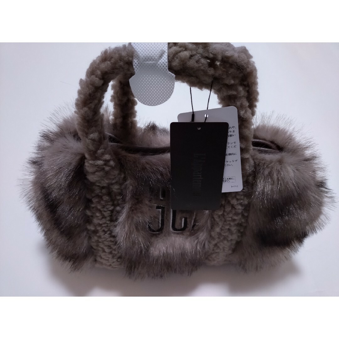 GOOD GRIEF!】 GCA EMB.FAUX FUR PINT TOTE GOOD GRIEF!】 GCA EMB.FAUX FUR PINT TOTE