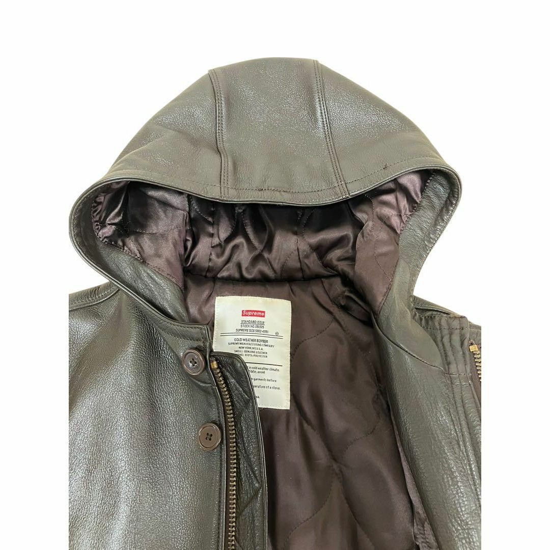 Supreme - ○中古supreme 09AW コールドウェザーレザーボンバー Supreme - ○中古supreme 09AW コールドウェザーレザーボンバー
