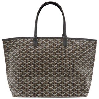 ゴヤール GOYARD トートバッグ サンルイPM ゴヤールディンキャンバス シュヴロッシュカーフスキン ブラック シルバー金具 SAC SAINT LOUIS PM ヘリンボーン 黒 リバーシブル 新品 未使用 STLOUIPMLTY01CL01P 【保存袋】【中古】
