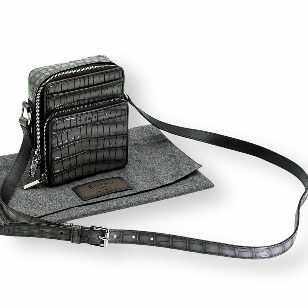 BERLUTI - 【極美品】ベルルッティ クロコダイル ショルダー BERLUTI - 【極美品】ベルルッティ クロコダイル ショルダー