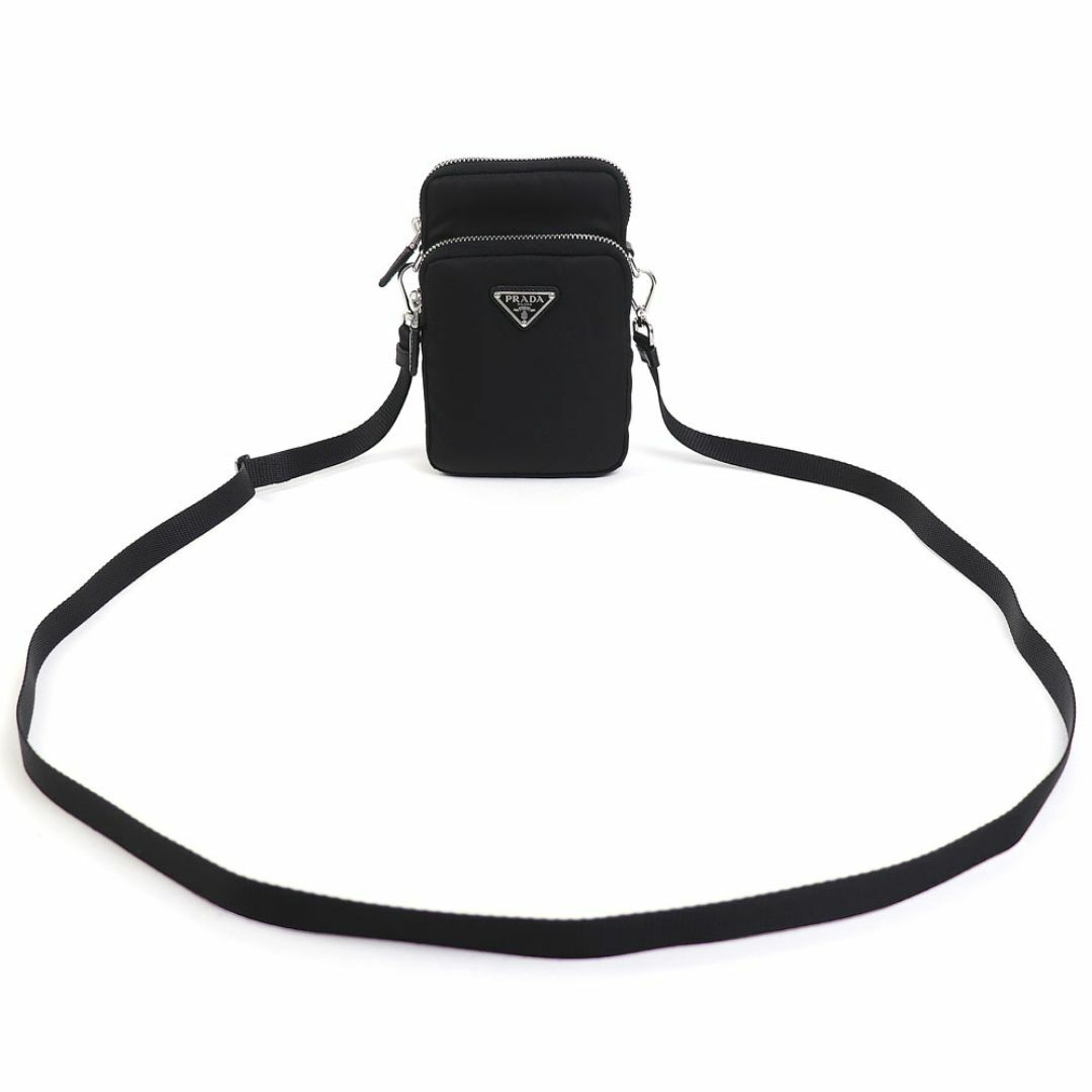 PRADA - 【美品】プラダ【PRADA】Re-Nylon スマートフォンケース ショルダーバッグ リナイロン テスートトライアングル ロゴ  ブラック ポシェット 斜め掛け 2ZT024 2DMI F0002 Re-Nylon SMARTPHONE CASE【Aランク】【中古】の通販 by  買取小町 ラクマ店｜プラダならラクマ