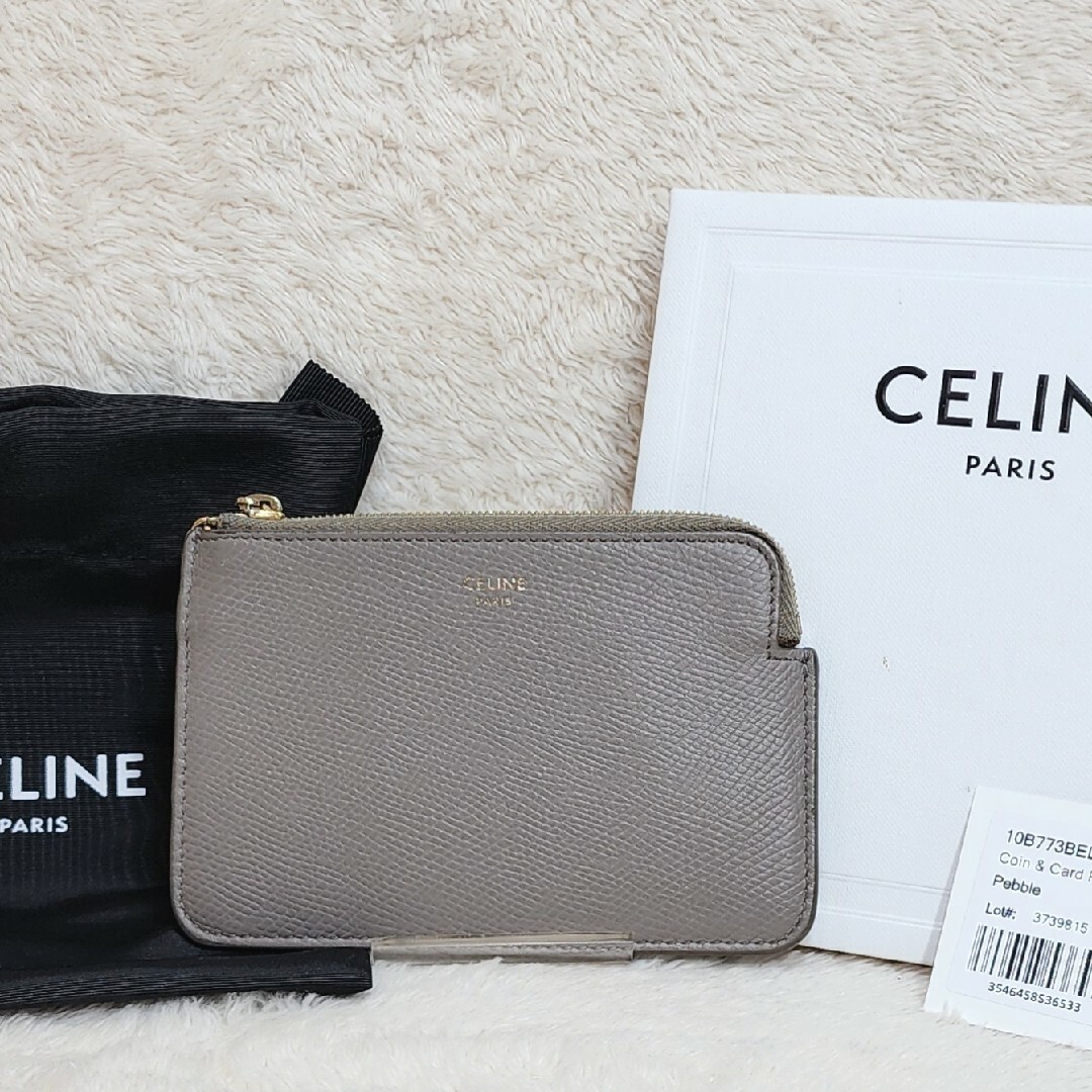CELINE セリーヌ コインカードポーチ グレージュ コインケース CELINE セリーヌ コインカードポーチ グレージュ コインケース