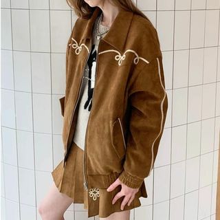 SLY - 即完売♡THROW by SLY VINTAGE G-1 JKレザージャケットの SLY - 即完売♡THROW by SLY VINTAGE G-1 JKレザージャケットの